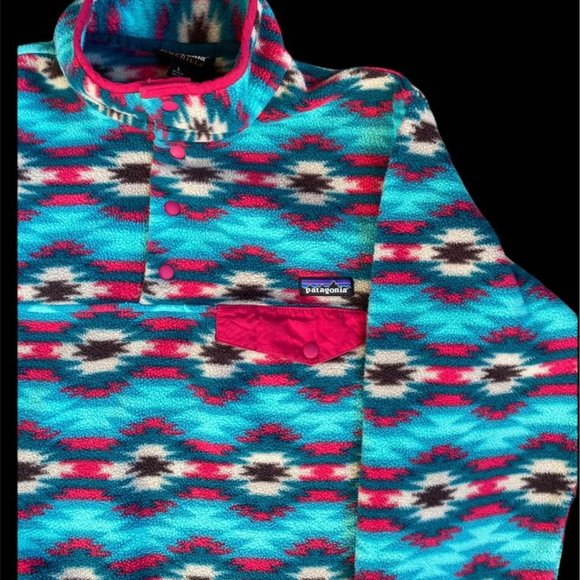 Patagonia small women’s Synchilla lightweight snap pullover wild desert berlyn - Picture 2 of 2